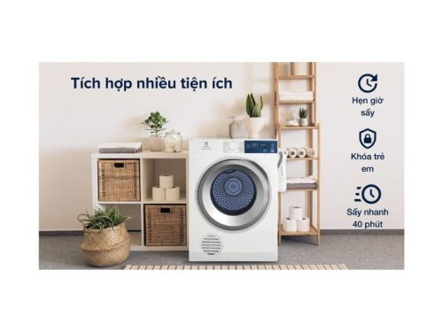 Máy sấy thông hơi Electrolux EDS854J3WB có nhiều tiện ích thông minh