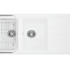 chau rua bat konox granite sink phoenix 1160 white silver 1