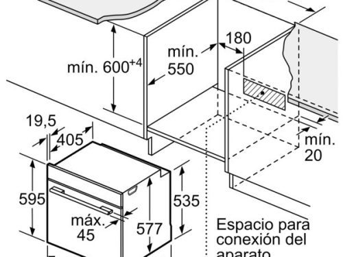 Kích thước Lò nướng Bosch HBA5360B0K
