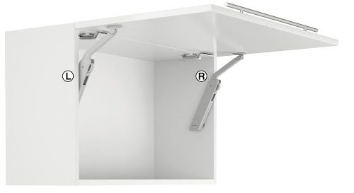 Tay nâng Flap H1.5 loại B trái Hafele 493.05.343