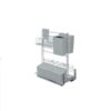 Bộ rổ kéo để gia vị cho cửa bản lề màu đen 400mm 545.13.971