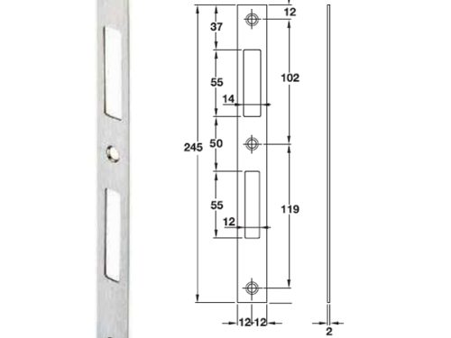 Bas Thân Khóa Hafele 911.76.121