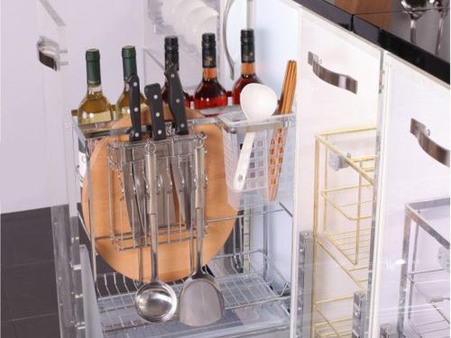 giá dao thớt chai lọ inox 304 nan dẹt Eurogold EP35