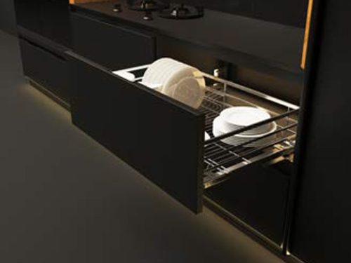 Bộ rổ bát đĩa Cappella Hafele 549.08.207 mạ chrome