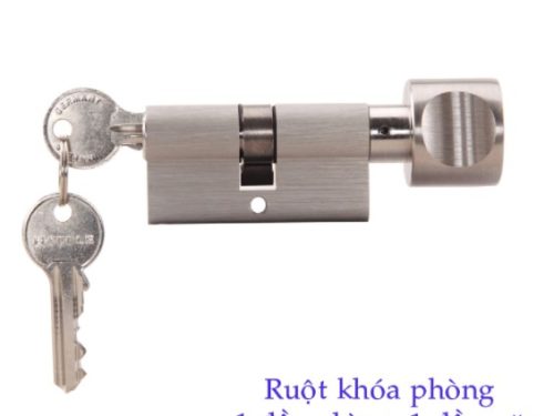 Ruột khóa 1 đầu chìa, 1 đầu vặn Hafele 916.96.313, 65mm Đồng thau