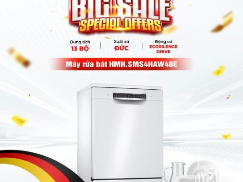 Máy rửa bát độc lập Bosch SMS4HAW48E
