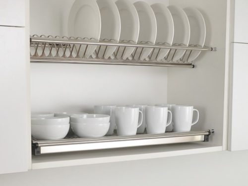 Giá để bát đĩa inox cố định 2 tầng Inoxen BV70