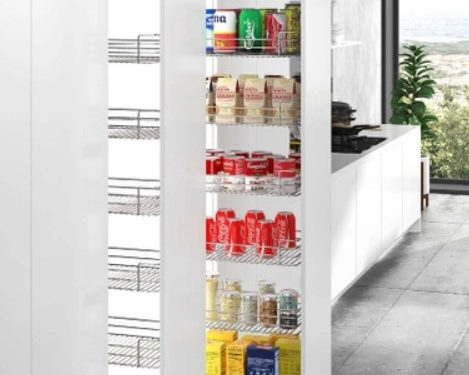 Kệ tủ kho inox 304 nan tròn cánh kéo Inoxen TKT304-630K