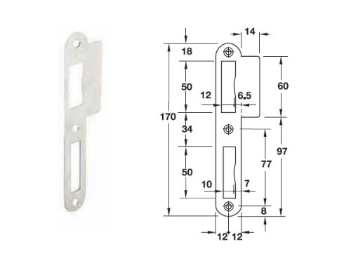 Bas thân khóa Hafele 911.39.825