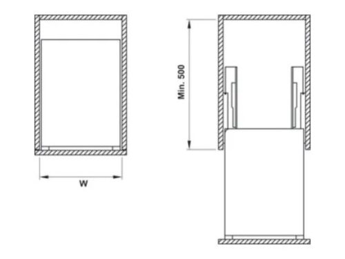 Kích thước của Bộ rổ gia vị Sonata Hafele 549.20.035 Inox 304