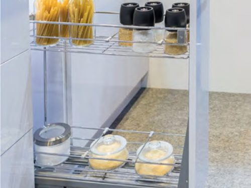 Bộ rổ kéo Hafele 549.34.021 cho tủ hẹp 200mm