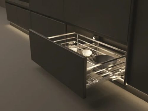 Bộ rổ xoong nồi Cappella Hafele 549.08.226 mạ chrome
