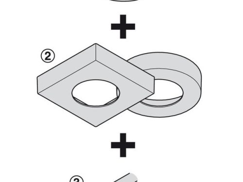 Kích thước của Đèn Led chiếu 12V Hafele 833.72.350