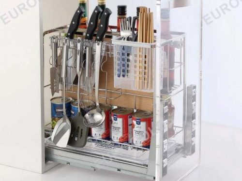 Giá dao thớt chai lọ inox 304 nan dẹt Eurogold EP20
