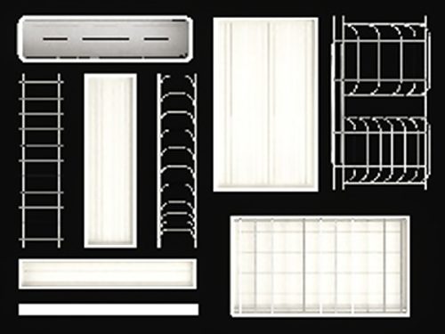 Rổ bát đĩa cho ngăn kéo trên Hafele 545.14.929, 900mm