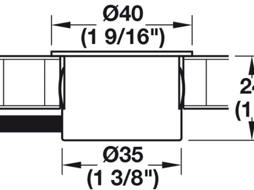Trạm sạc USB Loox ESC 2001 Hafele 833.73.753