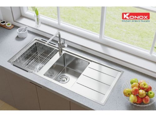 Ảnh thực tế của Rổ úp bát Konox inox Basket BK01