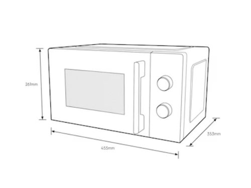 Kích thước lò vi sóng Electrolux EMG20K22B
