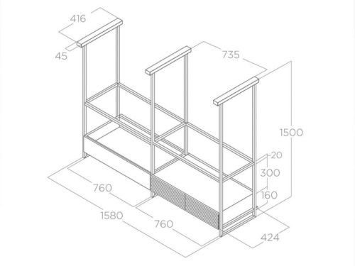 Kích thước máy hút mùi áp tường Elica PRF0167007