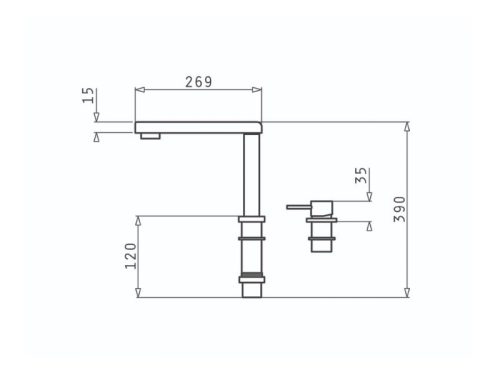 Thiết kế của vòi rửa chén Elica Satellita Premium 090917101