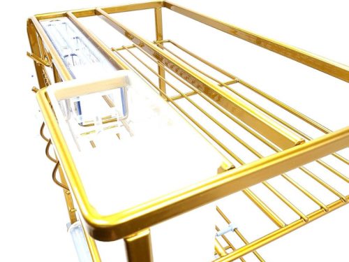Chi tiết giá dao thớt nan dẹt mạ Nano vàng BossEU BS301.300D