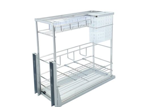 Giá dao thớt inox mạ crom BossEU BS250D