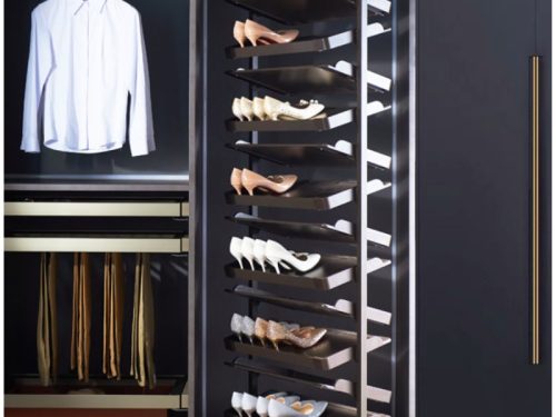 Hình ảnh thực tế kệ giày dép xoay 360 độ BossEU BS10.183GY