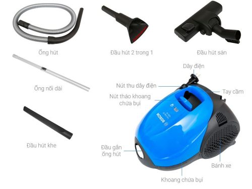 Chi tiết máy hút bụi dạng hộp Bosch BSM1805RU