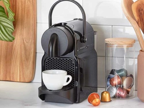 Ảnh thực tế máy pha cafe viên nén Delonghi Nespresso Inissia EN 80.B