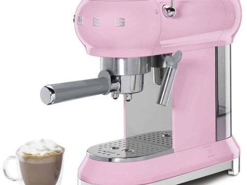 Máy pha cafe màu hồng Smeg ECF01PKEU 535.43.656