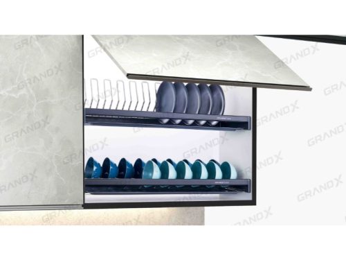 Ảnh giá bát đĩa cố định nan Oval SUS304 Grandx XF.80M