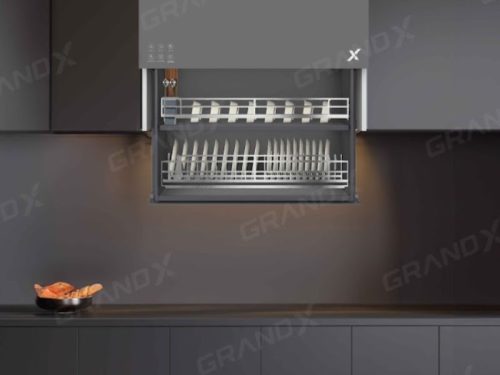 Ảnh giá bát đĩa nâng hạ điện thông minh Grandx Titanium XL.80ET-Luxury