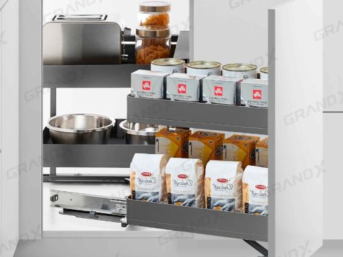 Kệ góc liên hoàn Grandx Titanium XMC.45TR (Phải)