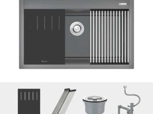 Chậu rửa bát Konox Terra 790S Grey 3 Ảnh chậu rửa bát Konox Terra 790S Grey