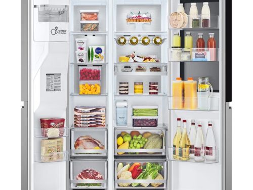 hinh anh tu lanh 2 canh side by side inverter 635 lit lg gr g257sv