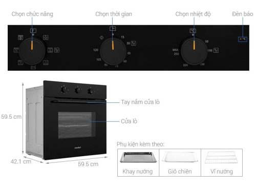 kich thuoc lo nuong comfee co ac70kb