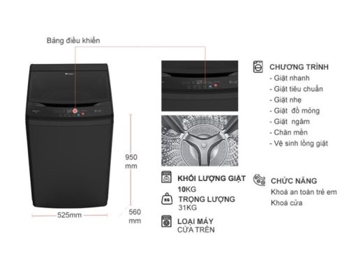 kich thuoc may giat casper 10 kg wt 10nb3 cua tren