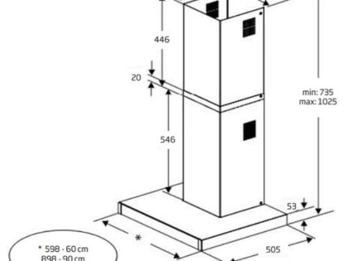kich thuoc may hut mui ap tuong beko bhcb 96641 bbhs 90